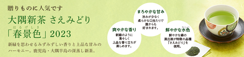 大隅新茶 さえみどり 「春景色」 2023