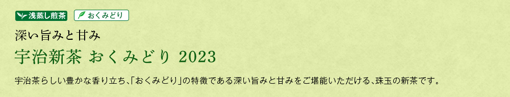 宇治新茶 おくみどり
