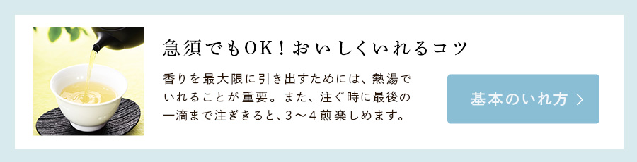 急須でもOK!おいしくいれるコツ