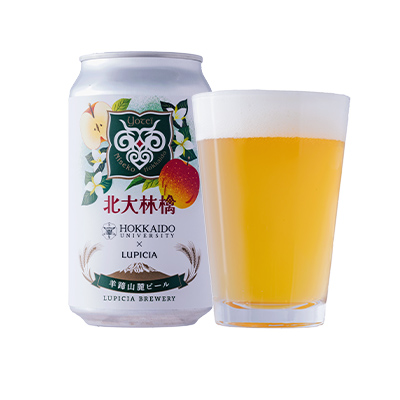 羊蹄山麓ビール 北大林檎 6缶セット(冷蔵)
