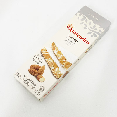 【ボンマルシェ】エルアルメンドロ クランチアーモンドトゥロン 75g