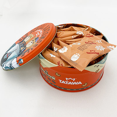 【ボンマルシェ】タタワ クランベリーバタークッキー オートモービル缶