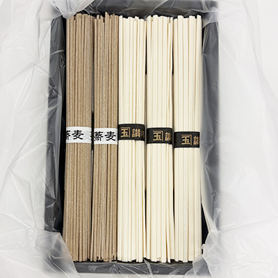【ボンマルシェ】信州そば・讃岐うどん詰合せ 250g