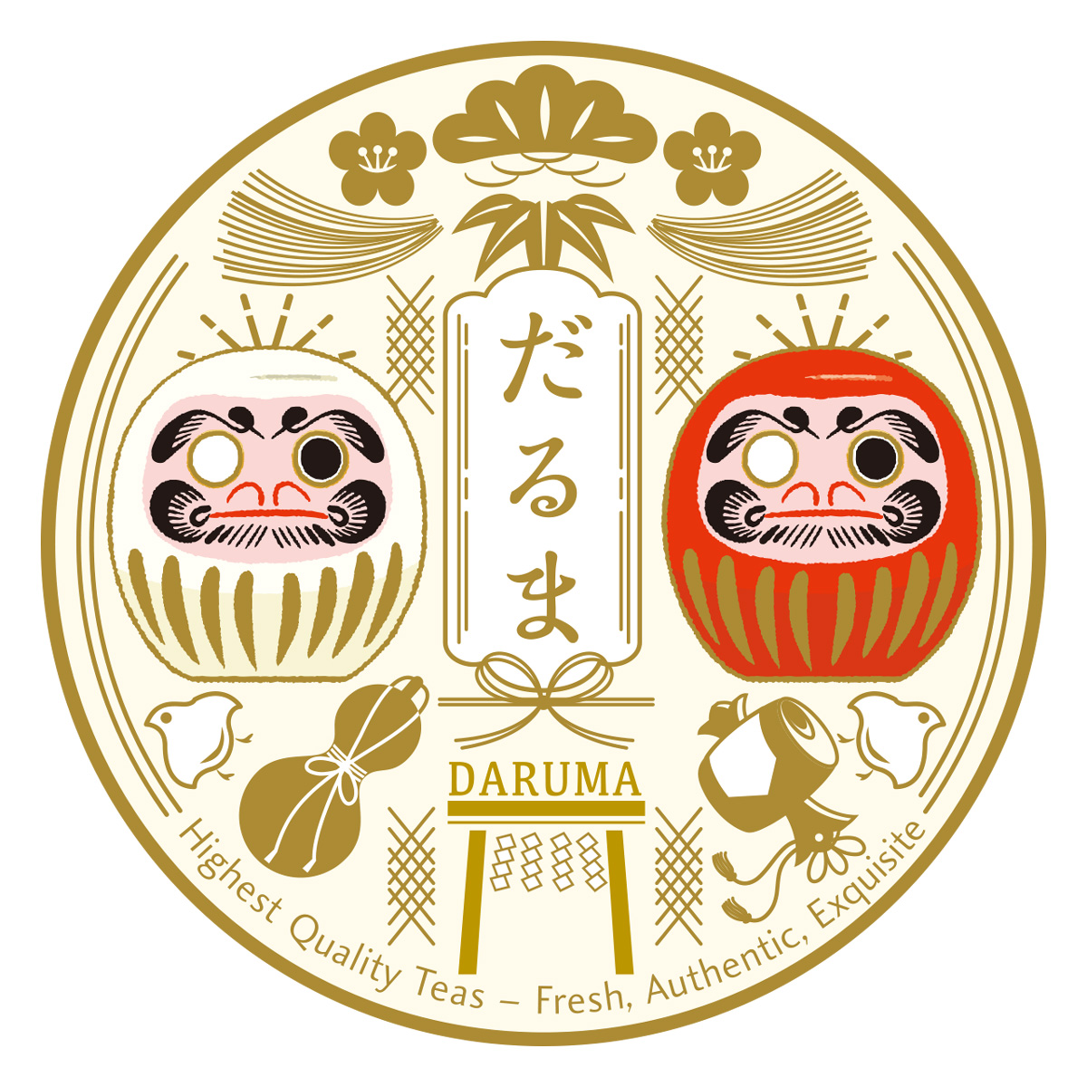 ミニチュア缶 だるま 2020