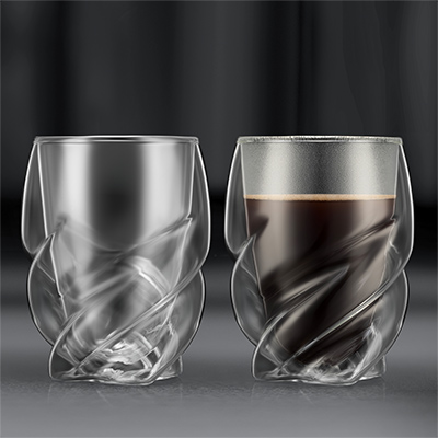 Bodum PAVINAR PARIS �_�u���E�H�[���O���X 2�Z�b�g