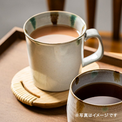 小石原焼 マグカップ 三彩