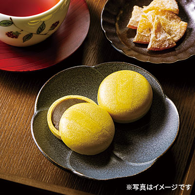 月見もなか×抹茶栗餡