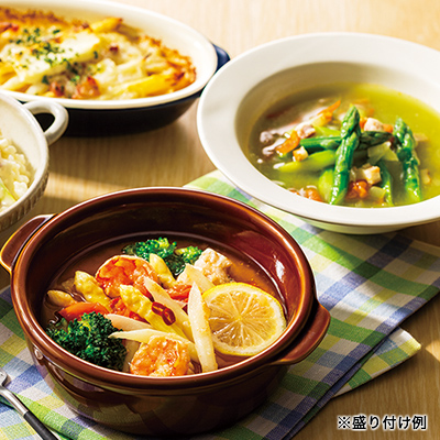 具沢山スープ グリーンアスパラガスのミネストローネ