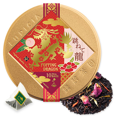 LUPICIA】跳ねて龍 ～Popping Dragon～ Popping Dragon limited tin of 10 tea bags |  お茶 | LUPICIA ONLINE STORE - 世界のお茶専門店 ルピシア ～紅茶・緑茶・烏龍茶・ハーブ～