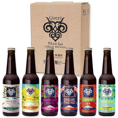 羊蹄山麓ビール6種6本セット（白桃烏龍 極品入り）