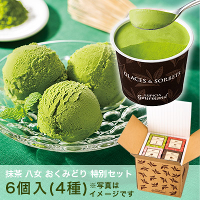グラス&ソルベ 抹茶 八女 おくみどり 特別セット