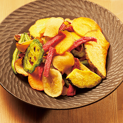 野菜と果物の彩りチップス〜お芋たっぷり〜