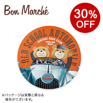 【ボンマルシェ】タタワ クランベリーバタークッキー オートモービル缶