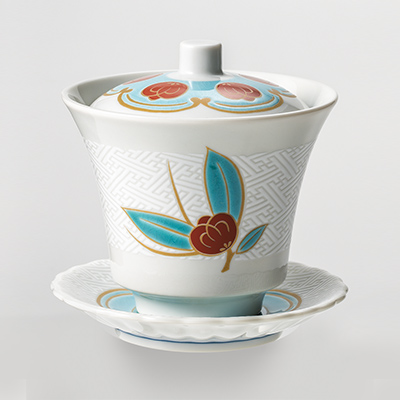 オリジナル 九谷焼蓋碗 茶の実