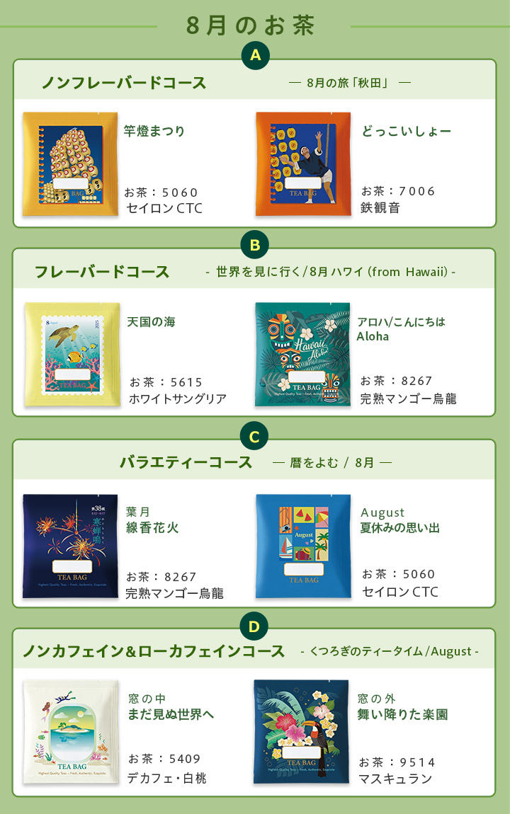 LUPICIA】今月のお茶（2025年）: | LUPICIA ONLINE STORE - 世界のお茶
