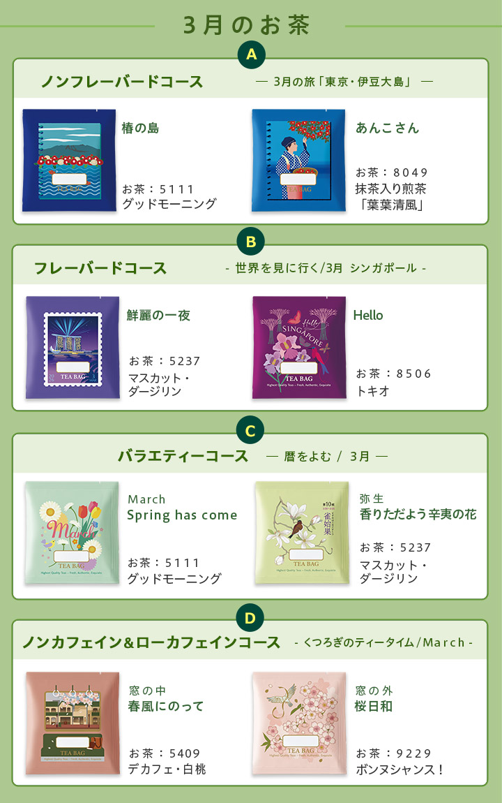 LUPICIA】今月のお茶（おたより同封のお茶）: | LUPICIA ONLINE STORE