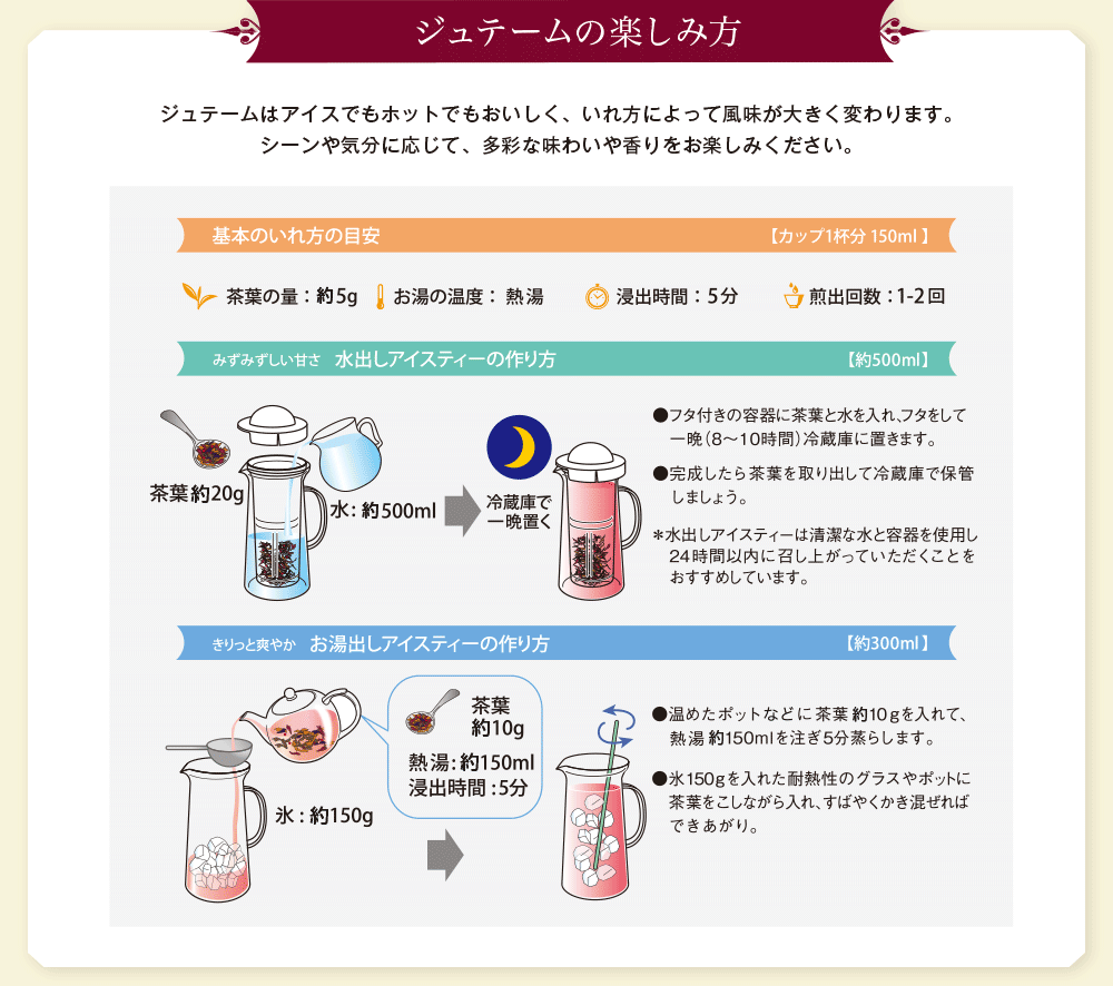ジュテームの楽しみ方